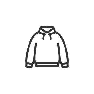 パーカーのアイコンの画像