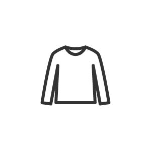 長袖Tシャツのアイコンの画像