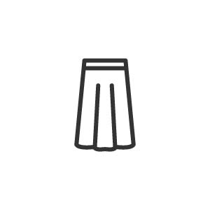 ロングスカートのアイコンの画像