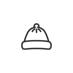 ニット帽のアイコンの画像