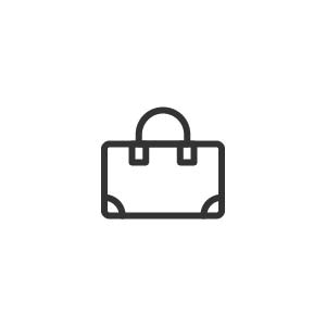 ボストンバッグのアイコンの画像